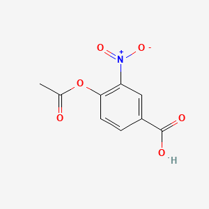 molecular formula C9H7NO6 B3221976 4-(Acetyloxy)-3-nitrobenzoic acid CAS No. 1210-97-5
