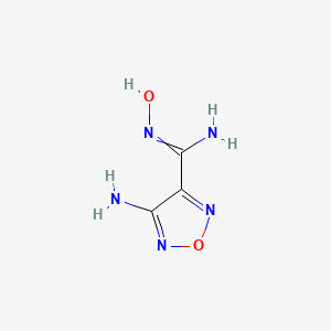 molecular formula C3H5N5O2 B3222040 4-Amino-N'-hydroxy-1,2,5-oxadiazole-3-carboximidamide CAS No. 1211025-52-3