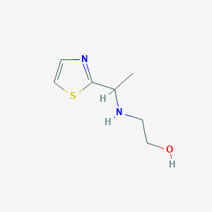 molecular formula C7H12N2OS B3222087 2-(1-Thiazol-2-yl-ethylamino)-ethanol CAS No. 1211507-50-4