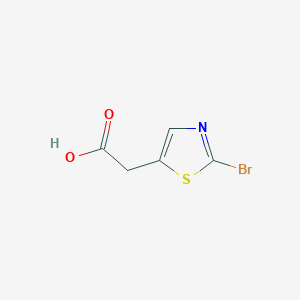 molecular formula C5H4BrNO2S B3222135 2-(2-Bromothiazol-5-yl)acetic acid CAS No. 1211523-95-3