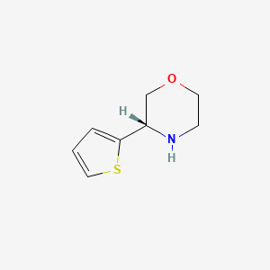 B3222579 (S)-3-(Thiophen-2-yl)morpholine CAS No. 1213662-44-2