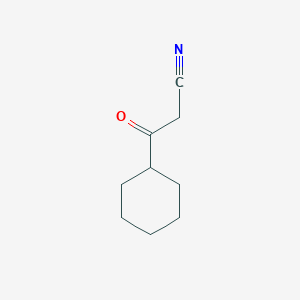 molecular formula C9H13NO B032226 3-Cyclohexyl-3-oxopropanenitrile CAS No. 62455-70-3