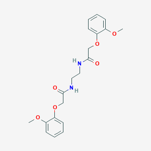 molecular formula C20H24N2O6 B322269 2-(2-METHOXYPHENOXY)-N-{2-[2-(2-METHOXYPHENOXY)ACETAMIDO]ETHYL}ACETAMIDE 