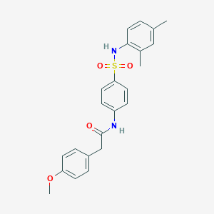 molecular formula C23H24N2O4S B322308 N-[4-[(2,4-dimethylphenyl)sulfamoyl]phenyl]-2-(4-methoxyphenyl)acetamide 