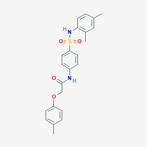 molecular formula C23H24N2O4S B322313 N-[4-[(2,4-dimethylphenyl)sulfamoyl]phenyl]-2-(4-methylphenoxy)acetamide 