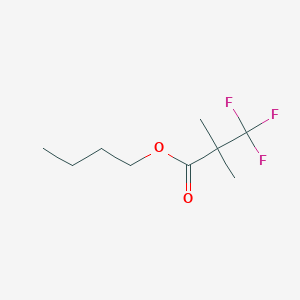 molecular formula C9H15F3O2 B3223193 Butyl 3,3,3-trifluoro-2,2-dimethylpropanoate CAS No. 1217487-49-4
