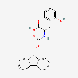 molecular formula C24H21NO5 B3223276 Fmoc-L-phe(2-OH)-OH CAS No. 1217697-92-1