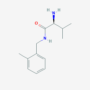 molecular formula C13H20N2O B3223302 (S)-2-Amino-3-methyl-N-(2-methyl-benzyl)-butyramide CAS No. 1217715-88-2