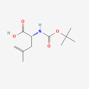 molecular formula C11H19NO4 B3223355 (R)-2-(Boc-amino)-4-methyl-4-pentenoic acid CAS No. 1217776-07-2