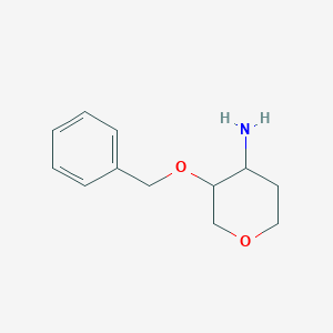 molecular formula C12H17NO2 B3223492 3-(Benzyloxy)oxan-4-amine CAS No. 1218372-54-3