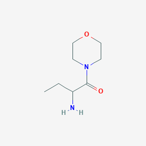 molecular formula C8H16N2O2 B3223493 2-Amino-1-(morpholin-4-yl)butan-1-one CAS No. 1218569-50-6