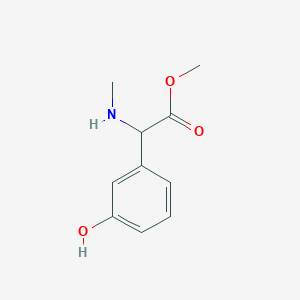 B3223500 Methyl 2-(3-hydroxyphenyl)-2-(methylamino)acetate CAS No. 1218632-01-9