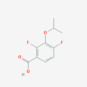 molecular formula C10H10F2O3 B3223518 2,4-Difluoro-3-(1-methylethoxy)benzoic acid CAS No. 1219020-69-5