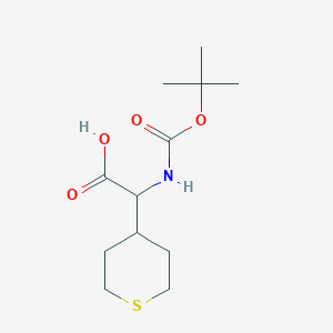 [(tert-butoxycarbonyl)amino](tetrahydro-2H-thiopyran-4-yl)acetic acid