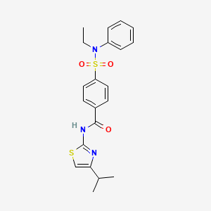 4-(N-ethyl-N-phenylsulfamoyl)-N-(4-isopropylthiazol-2-yl)benzamide