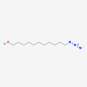 molecular formula C11H23N3O B3223650 11-Azidoundecan-1-ol CAS No. 122161-09-5
