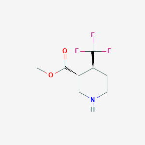 molecular formula C8H12F3NO2 B3223672 methyl (3R,4S)-4-(trifluoromethyl)piperidine-3-carboxylate CAS No. 1221818-95-6