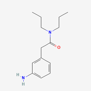 molecular formula C14H22N2O B3223794 2-(3-Aminophenyl)-N,N-dipropylacetamide CAS No. 122520-07-4
