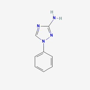 molecular formula C8H8N4 B3223829 1-phenyl-1H-1,2,4-triazol-3-amine CAS No. 1225444-76-7