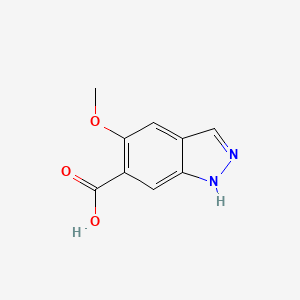 molecular formula C9H8N2O3 B3224071 5-Methoxy-1H-indazole-6-carboxylic acid CAS No. 1227268-58-7