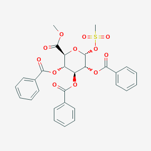 molecular formula C29H26O12S B032243 alpha-d-Glucopyranuronic acid methyl ester 2,3,4-tribenzoate 1-methanesulfonate CAS No. 503599-28-8