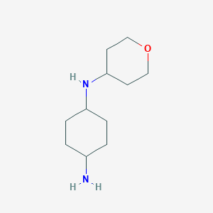 molecular formula C11H22N2O B3224352 (1r,4r)-N1-(oxan-4-yl)cyclohexane-1,4-diamine CAS No. 1228947-22-5
