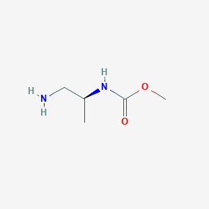molecular formula C5H12N2O2 B3224367 (S)-methyl 1-aminopropan-2-ylcarbamate CAS No. 1229025-89-1