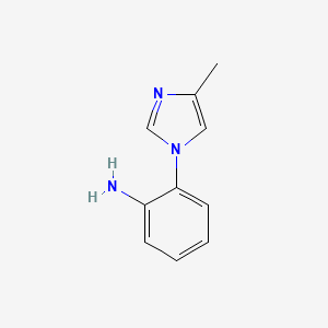 molecular formula C10H11N3 B3224389 2-(4-Methyl-1H-imidazol-1-yl)aniline CAS No. 1229584-24-0