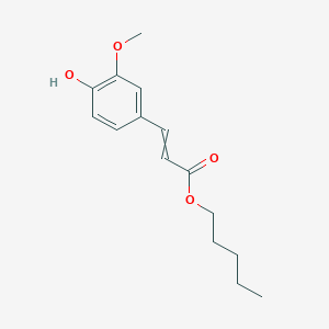 Pentyl 3-(4-hydroxy-3-methoxyphenyl)prop-2-enoate