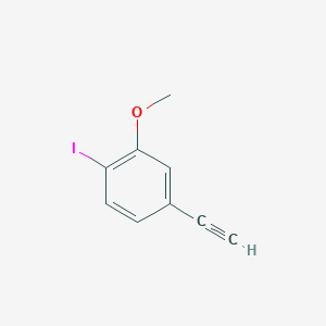 molecular formula C9H7IO B3224421 4-Ethynyl-1-iodo-2-methoxy-benzene CAS No. 1231192-35-0
