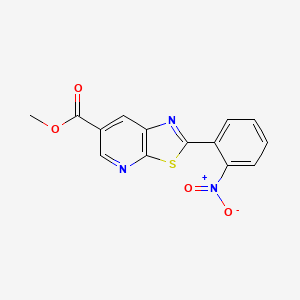 Methyl 2-(2-nitrophenyl)thiazolo[5,4-b]pyridine-6-carboxylate