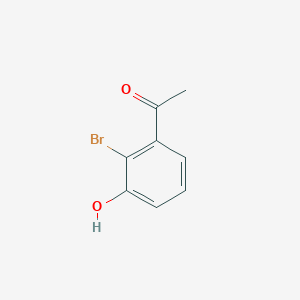 molecular formula C8H7BrO2 B3224464 1-(2-Bromo-3-hydroxyphenyl)ethanone CAS No. 1232407-20-3