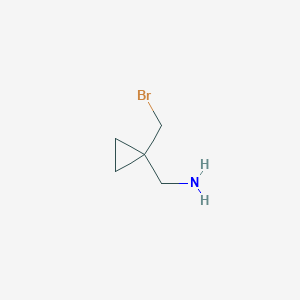 [1-(Bromomethyl)cyclopropyl]methanamine