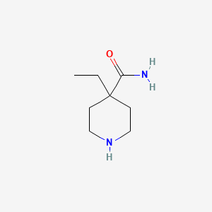 molecular formula C8H16N2O B3224495 4-Ethyl-4-piperidinecarboxamide CAS No. 1233181-19-5