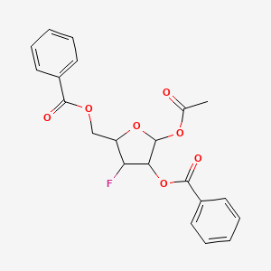 molecular formula C21H19FO7 B3224571 1-O-Acetyl-2,5-di-O-benzoyl-3-fluoro-3-deoxy-D-ribofuranoside CAS No. 123484-12-8