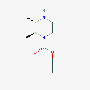 molecular formula C11H22N2O2 B3224832 tert-butyl (2S,3S)-2,3-dimethylpiperazine-1-carboxylate CAS No. 1240589-59-6