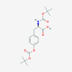 molecular formula C19H27NO7 B3224867 N,O-Di-boc-D-tyrosine CAS No. 1241677-97-3