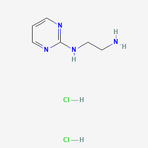 molecular formula C6H12Cl2N4 B3225071 N1-(pyrimidin-2-yl)ethane-1,2-diamine dihydrochloride CAS No. 1245569-44-1