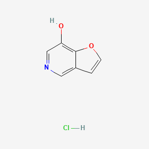 molecular formula C7H6ClNO2 B3225103 Furo[3,2-c]pyridin-7-ol, hydrochloride (1:1) CAS No. 1245648-61-6