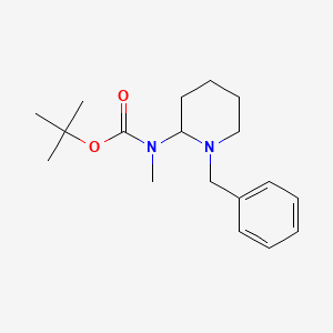 molecular formula C18H28N2O2 B3225107 tert-butyl (1-Benzylpiperidin-2-yl)methylcarbamate CAS No. 1245649-49-3