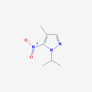 molecular formula C7H11N3O2 B3225133 4-methyl-5-nitro-1-(propan-2-yl)-1H-pyrazole CAS No. 1245772-61-5