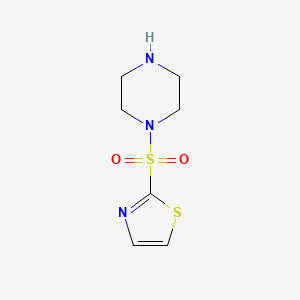 molecular formula C7H11N3O2S2 B3225141 1-(1,3-Thiazol-2-ylsulfonyl)piperazine CAS No. 1245772-89-7