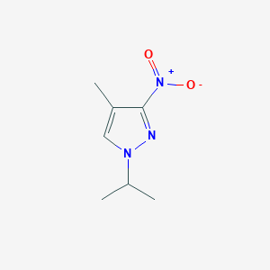 molecular formula C7H11N3O2 B3225145 1-isopropyl-4-methyl-3-nitro-1H-pyrazole CAS No. 1245773-19-6