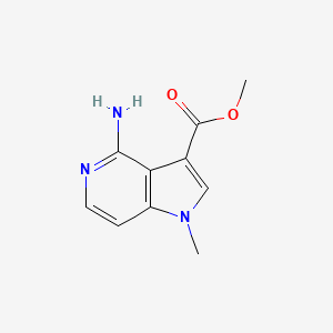 molecular formula C10H11N3O2 B3225151 methyl 4-amino-1-methyl-1H-pyrrolo[3,2-c]pyridine-3-carboxylate CAS No. 1245806-95-4