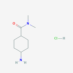 molecular formula C9H19ClN2O B3225178 4-amino-N,N-dimethylcyclohexane-1-carboxamide hydrochloride CAS No. 1246209-94-8