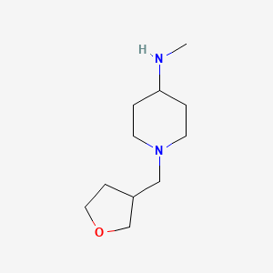 B3225283 N-methyl-1-(oxolan-3-ylmethyl)piperidin-4-amine CAS No. 1247197-28-9