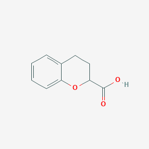 molecular formula C10H10O3 B032253 Chromane-2-carboxylic acid CAS No. 51939-71-0
