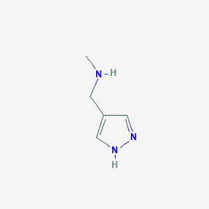 molecular formula C5H9N3 B3225632 N-methyl-1-(1H-pyrazol-4-yl)methanamine CAS No. 1250769-47-1
