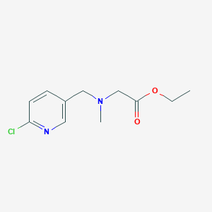B3225653 Ethyl 2-(((6-chloropyridin-3-yl)methyl)(methyl)amino)acetate CAS No. 1250896-23-1