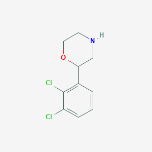 molecular formula C10H11Cl2NO B3225775 Morpholine, 2-(2,3-dichlorophenyl)- CAS No. 1251196-26-5